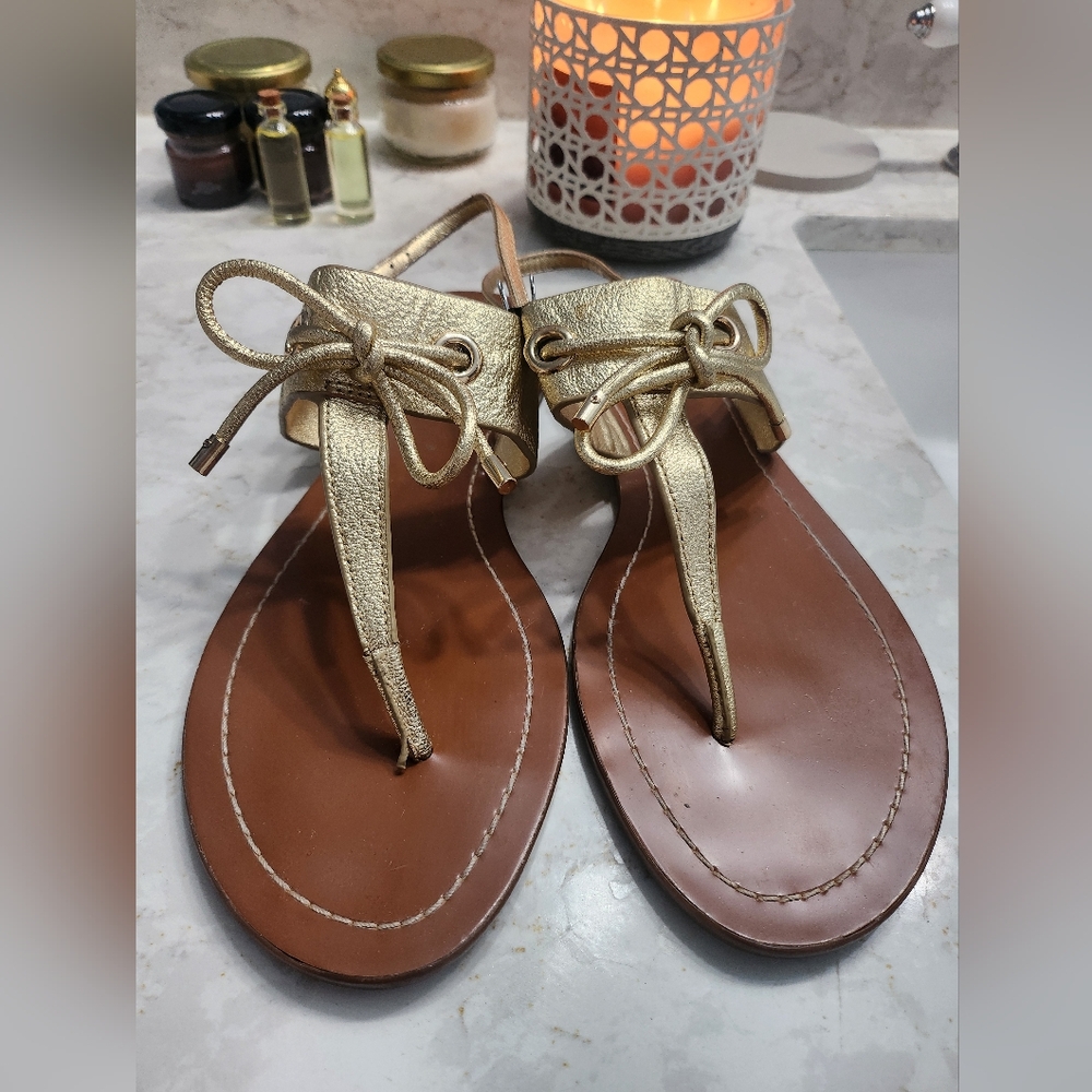 Kate Spade size 8 1/2 Gold Sandals